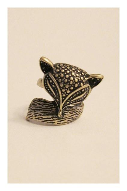 Oasap Cute Little Fox Anima Ring