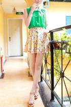 Oasap Colored Butterfly Printing Mini Skirt
