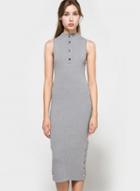 Oasap Fashion Sleeveless Slim Fit Knitted Maxi Dress