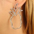 Oasap Pineapple Shape Hollow Out Earrings