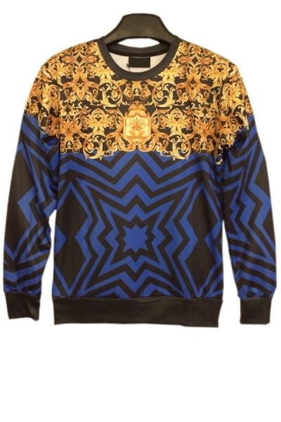 Oasap Vintage Geo Sweatshirt