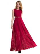 Oasap Elegant Sleeveless Cutout Waist Evening Dress