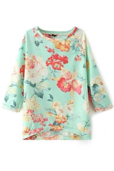 Oasap City Gril Floral Blouse