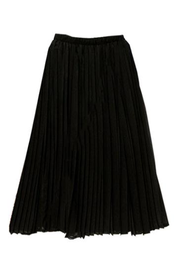 Oasap Long Elegant Pleated Skirt With Elastic Waist