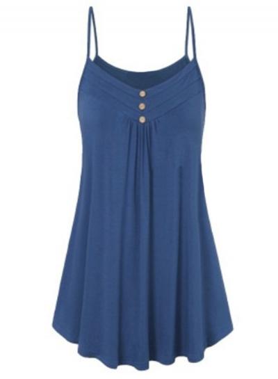 Oasap Plus Size Off Shoulder Spaghetti Strap Pleated Dress