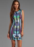 Oasap Round Neck Sleeveless Floral Print Midi Dress