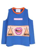 Oasap Hello Bitch Cutout Sweatshirt