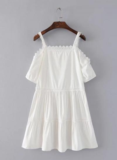 Oasap Classic Lace Panel Slip Dress