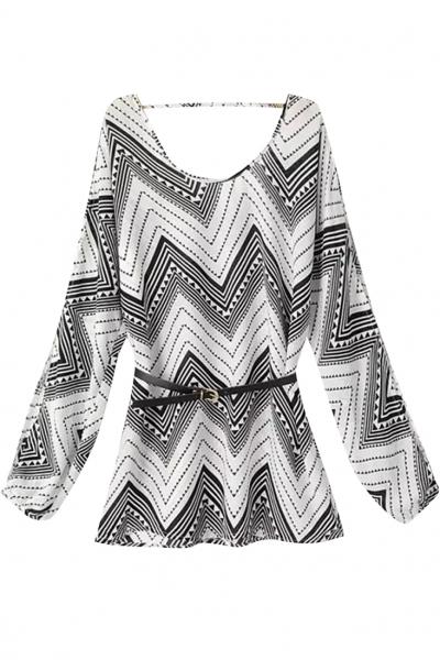 Oasap Chic Long Sleeve Solid Blouse