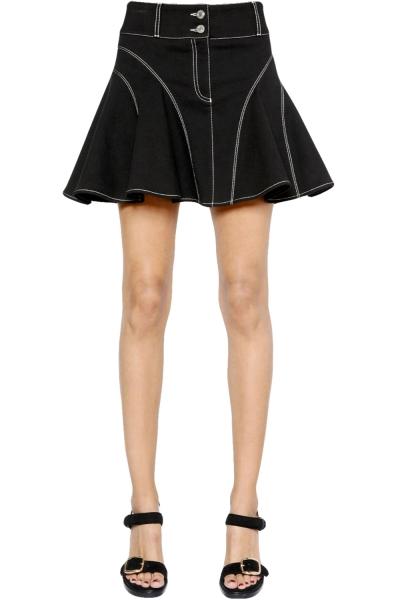 Oasap Women Chic Black High Waist A-line Mini Skirt
