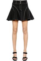 Oasap Women Chic Black High Waist A-line Mini Skirt