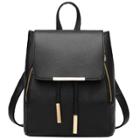 Oasap Pu Leather Drawstring Backpack