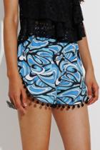 Oasap Hot Water Drop Printed Beach Shorts