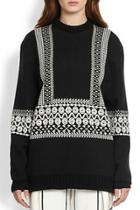 Oasap Vintage Geo Slouchy Sweater