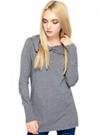 Oasap Women's Solid Color Side Slit High Low Knit Pullover Sweater