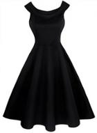 Oasap Vintage Sleeveless A-line Swing Midi Dress