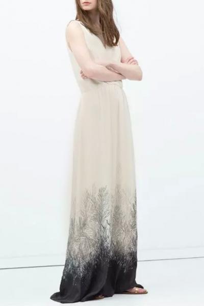 Oasap Elegant Surplice Maxi Dress