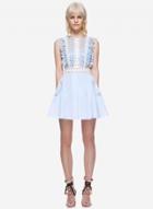 Oasap Fashion Sleeveless Lace A-line Dress