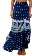 Oasap Women's Fashion Printed Side High Slit Maxi Skirt