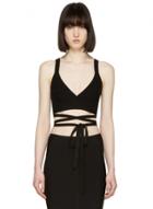 Oasap Fashion V Neck Sleeveless Bandage Slim Fit Crop Top