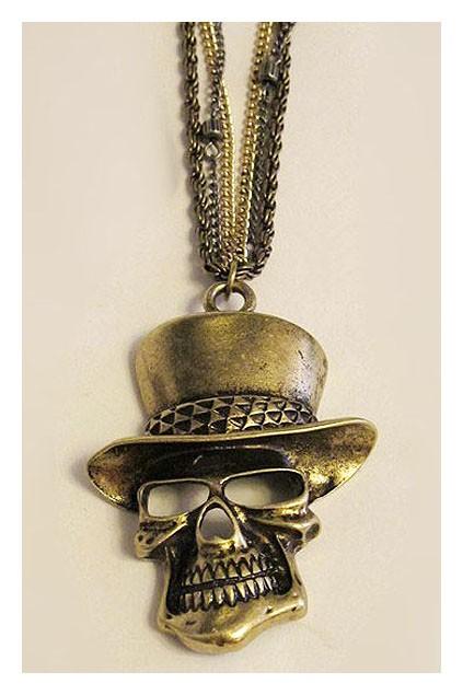 Oasap Skull Short Pendant Necklace