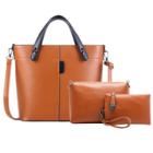 Oasap Fashion 3 Pieces Handbags Tote Crossbody Purse Set