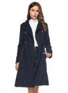Oasap Fashion Long Sleeve Double Breasted Coat