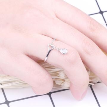 Oasap Fashion Raindrops Alloy Circle Round Finger Rings