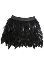 Oasap Feather Mini Skirt