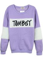 Oasap Tomboy Fleece Sweatshirt
