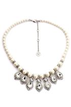 Oasap Luxe Faux Pearl Beaded Necklace