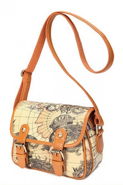 Oasap Columbus's Voyage Messenger Shoulder Bag