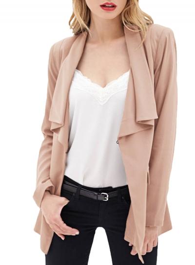 Oasap Women's Fashion Solid Color Shawl Collar Blazer
