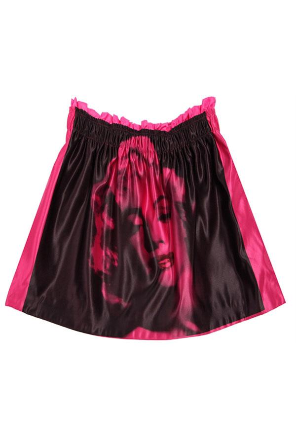 Oasap Marilyn Monroe Print Skirt