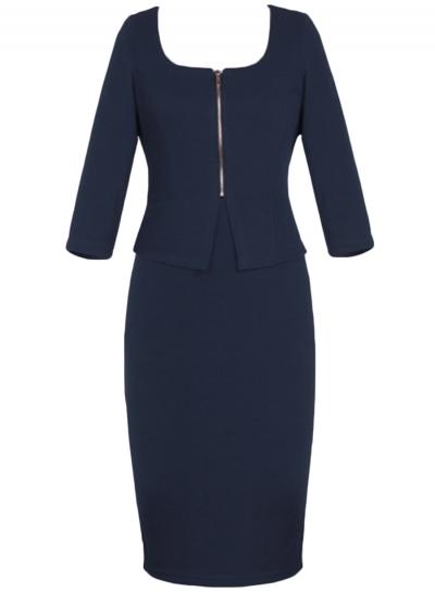 Oasap Women's 3/4 Sleeve Peplum Bodycon Business Pencil Dress