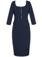 Oasap Women's 3/4 Sleeve Peplum Bodycon Business Pencil Dress