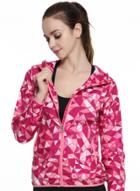 Oasap Printed Zip-up Hooded Sports Jacket