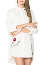 Oasap Women's Long Sleeve High Low Button Down Dress Shirt