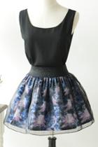 Oasap A-line Floral Print Skirt