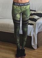 Oasap Women's Camouflage Printed Skinny Sports Ankle Leggings