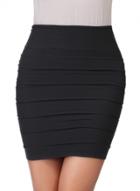 Oasap Fashion Ruched Bodycon Mini Pencil Skirt