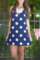 Oasap Polka Dot Print Spaghetti Strap Loose Fit Dress
