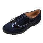 Oasap Block Heels Round Toe Brogue Shoes