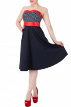 Oasap Chic Polka Dot Off-the-shoulder Dress