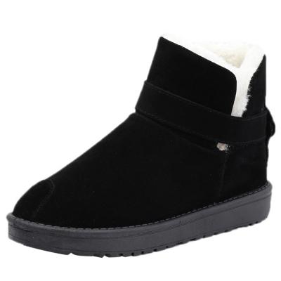 Oasap Round Toe Flat Heels Warm Snow Boots
