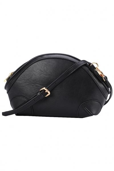 Oasap Black Shell Package Pu Mini Shoulder Bag