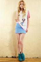 Oasap Candy Colored Mini Length Skirt