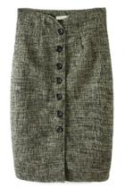 Oasap Button Placket Wool Pencil Skirt