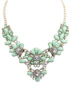 Oasap Refined Solid Faux Stone Necklace