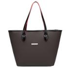 Oasap Chic Pu Leather Tote Shoulder Bag